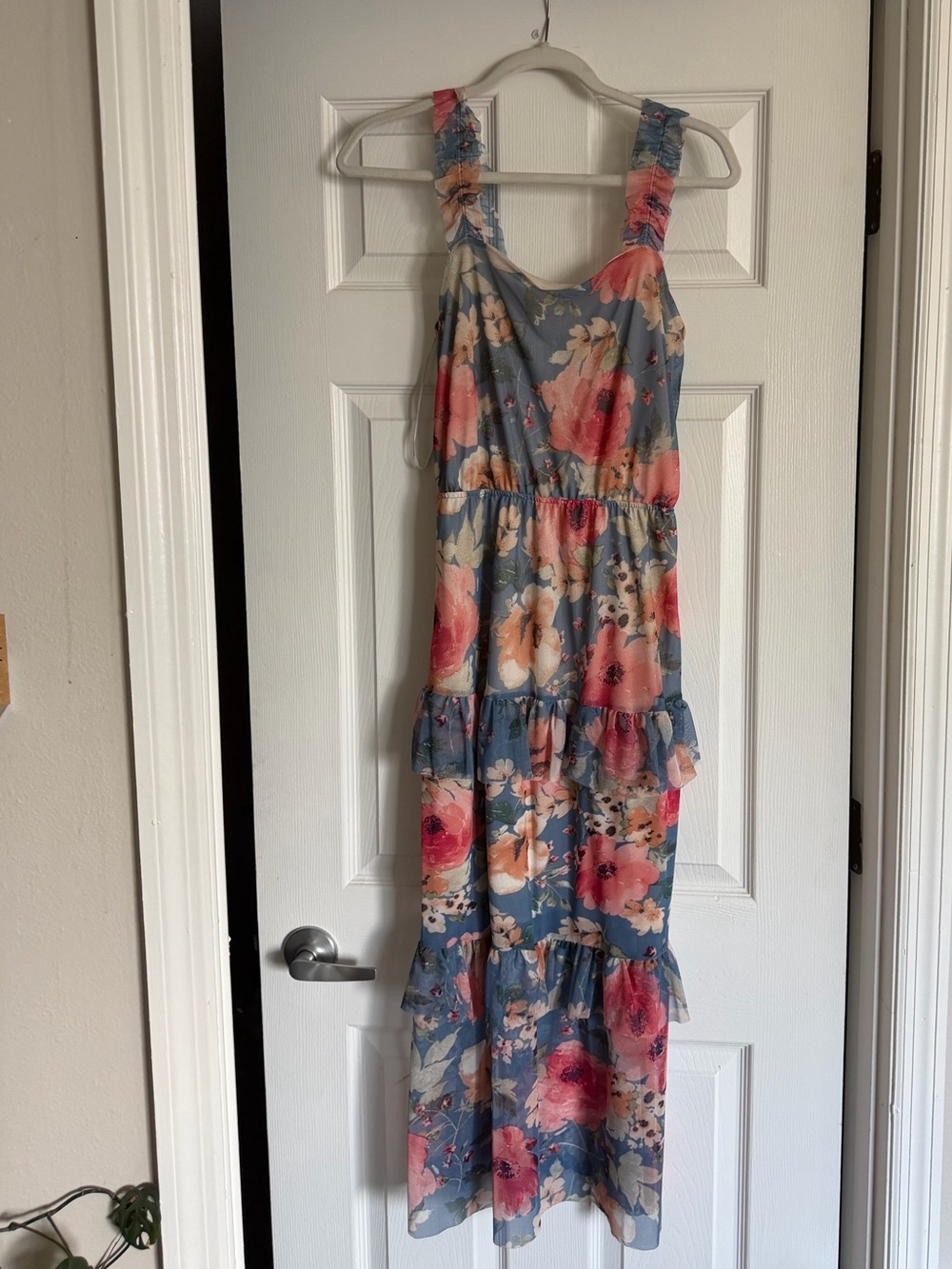 Rolla Costa Floral Ruffle Maxi Dress